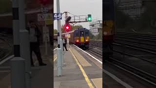 Class 455 passes Raynes Park train britishrail britishrailways class455 trainspotting uk fyp [upl. by Frick]