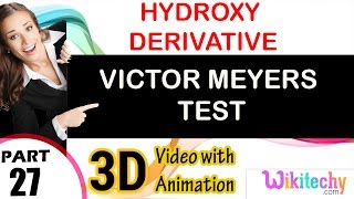 victor meyers test hydroxy derivative class 12 chemistry subject notes lectures cbse iitjee neet [upl. by Stafford]