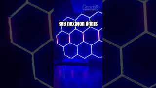 How effective is LED RGB Hexagonal Light in entertainment venues shorts ledlights led [upl. by Heck]