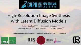 High Resolution Image Synthesis With Latent Diffusion Models  CVPR 2022 [upl. by Terina]