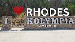 Kolympia  Kolymbia Rhodes Greece 2024 Full Walk Tour [upl. by Turro]