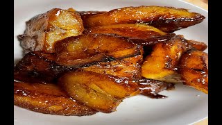 HOW TO MAKE PLANTAINS CARAMELIZED  QUICK amp EASY  DELICIOUS [upl. by Ailsa494]