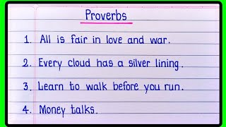 Proverbs In English  English Proverbs 10  Motivation proverbs in english [upl. by Aitekram]