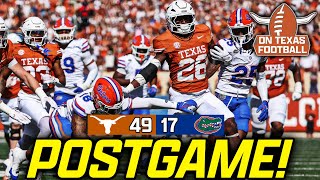 OTF LIVE Postgame  5 Texas Longhorns def Florida Gators 4917  Quinn Ewers Performance  SEC [upl. by Wicks701]