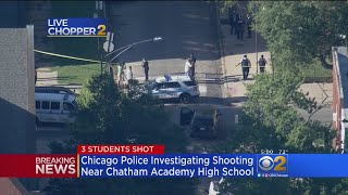 3 Students Shot Outside Chatham Academy School On Chicagos South Side [upl. by Nivag173]