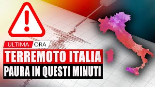 TERREMOTO ITALIA IN QUESTI MINUTI PAURA PER LA POPOLAZIONE DOPO UNA FORTE SCOSSA  TUTTI I DETTAGLI [upl. by Annora367]