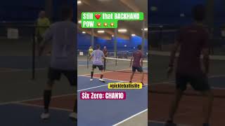 Backhand FLICK shot 💥 pickleball pickleballrocks shorts short shortsviral shortsfeeds [upl. by Zaslow]