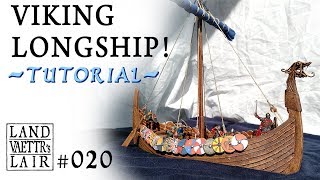 Crafting a Viking Longship tutorial for Tabletop RPG Wargaming [upl. by Uke]