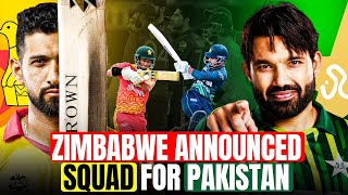 Zimbabwe Announced their Squad for Pakistan Series  Pakistan vs Zimbabwe 2024  Cricket News [upl. by Kcirdaed]