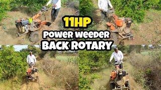 Power weeder machine price  Power weeder 11hp  Power weeder attachments Back rotary power weeder [upl. by Hephzipa309]