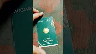 Gullak Gold Coin  Augmont Gold Coin  1 gm Gold coin  Gullak   16℅ pa [upl. by Nnasus]