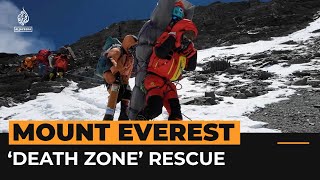 Sherpa rescues climber from Mount Everest ‘death zone’  Al Jazeera Newsfeed [upl. by Queena98]