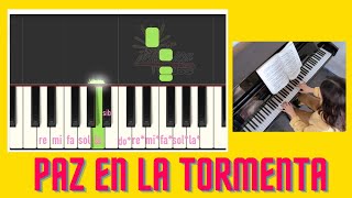 🎹 Paz en la Tormenta  Tutorial FÁCIL ✨ Synthesia NOTAS  Piano Online [upl. by Erminna]