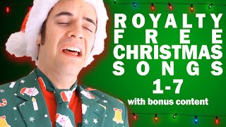 ROYALTY FREE CHRISTMAS SONGS 17 with BONUS stuff [upl. by Nayar]