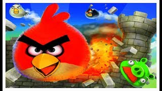 Angry Birds Round Puzzle Skill Game Walkthrough Levels 14 [upl. by Aoh]