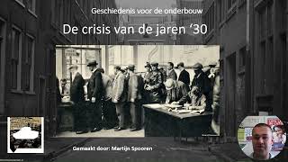 Sociale zekerheid en de verzorgingsstaat in NL  De crisis van de jaren 30  Periode 1930  1940 [upl. by Lethia]