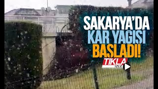 Sakaryada beklenen kar yağışı başladı [upl. by Ikkir544]