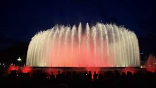 Magic Fountain of Montjuïc Night Show Barcelona Spain [upl. by Ingram42]