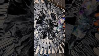 Unique Silver Bloom abstractart relaxingart artdemo fluidart [upl. by Ycnej]