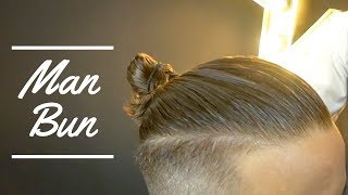 Mens Hairstyles  How to make a Man Bun  MAN BUN TUTORIAL [upl. by Anerev]