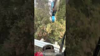 Install Three Circular Saw Blades On Excavator To Trim Rosdside Trees Easily [upl. by Randie]