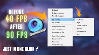 How To Set gameloop Priority To Realtime Or High🔥  Gameloop Lag Fix  Jawwad Playz [upl. by Dolf]