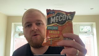 McCoys Epic Eats Grilled American Cheese Flavour Crisps  Review [upl. by Addi]