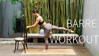 15 MIN LOWER BODY BARRE WORKOUT  Strong Legs amp Glutes [upl. by Kristina]