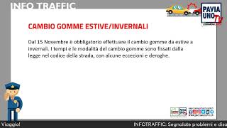 INFOTRAFFIC PAVIA  LAVORI DAL 4 ALL8 NOVEMBRE 2024 [upl. by Pietrek174]