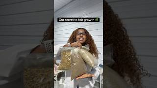 Our secret to hair growth 🌿 naturalhair 4chair hairgrowth [upl. by Bez503]