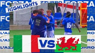 Highlights ItaliaGalles 40  Under 17  Qualificazione Campionato Europeo [upl. by Cynde]