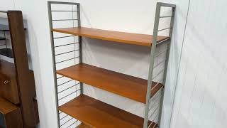 1 bay teak mid century Staples Ladderax shelving [upl. by Ahsenyl690]