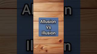 Allusion vs Illusion👈 learnenglish meaning shorts subscribe english spokenenglish 2024 [upl. by Pardo]