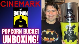 Cinemark Batman 85th Anniversary Popcorn Bucket Unboxing [upl. by Kobylak]