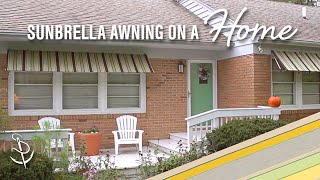 How to Make a Canvas Awning on a Home [upl. by Anelhtac]