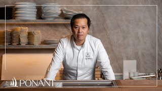 Mitsuru Tsukada a Japanese chef on board Le Soléal  PONANT [upl. by Euqinommod8]