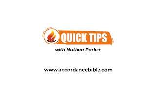 Accordance Quick Tips Daily Bible Reading Plans [upl. by Ettebab]