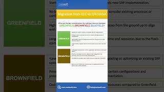 Migration from ECC to SAP S4 HANA [upl. by Carpio]