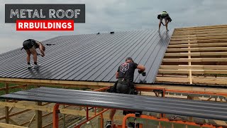 Installing a Metal Roof Farm Chains 4 [upl. by Trocki849]