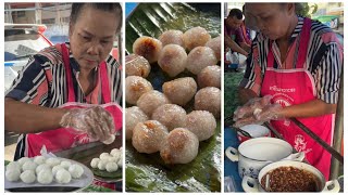 Tapioca Balls with Pork Filling SaKu Sai Muu Thai Appetizer [upl. by Aiset]