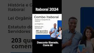 Concurso Itaboraí 2024 [upl. by Akcirehs]