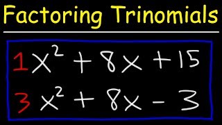 Factoring Trinomials The Easy Fast Way [upl. by Marucci]