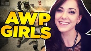 CSGO  AWP GIRLS Best moments Insane Clutches [upl. by Ammadas527]