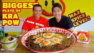 WORLDS BIGGEST PAD KRAPOW ft MarkWiens at PhedMark Bangkok  MY SPICIEST FOOD CHALLENGE EVER [upl. by Eshman]