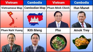 Vietnam vs Cambodia  Country Comparison 2024  Versus Kingdom [upl. by Areid]