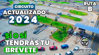 Examen de manejo A1  Actualizado 2024  Ruta B Touring Lima [upl. by Yerroc]