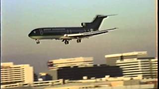 Braniff International Airlines Boeing 727214 Landing at LAX [upl. by Oznol]