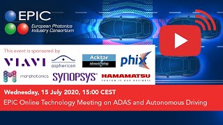 EPIC Online Technology Meeting on ADAS and Autonomous Driving [upl. by Coster824]