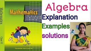 class 6 maths Algebra Introduction with examples class 6 Algebra explanationAlgebra solutions [upl. by Nobel]