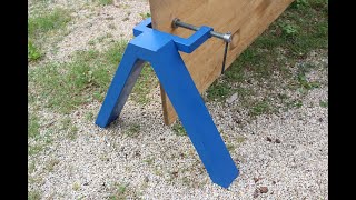 Cavallettomorsetto per pannelli fai da te homemade sawhorse with clamp [upl. by Jeth]